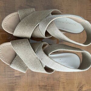Donald J Pliner Tan Wedges size 8
